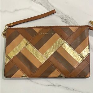 Michael Kors Patchwork Leather Wristlet